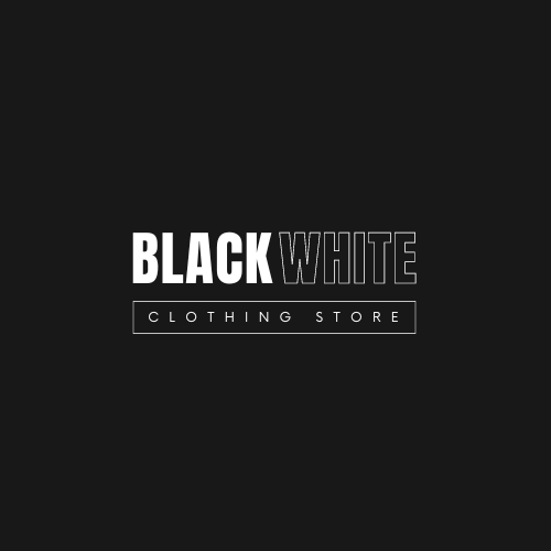 Black White Clothing Store Logo